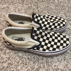 Vans checkered canvas shoes